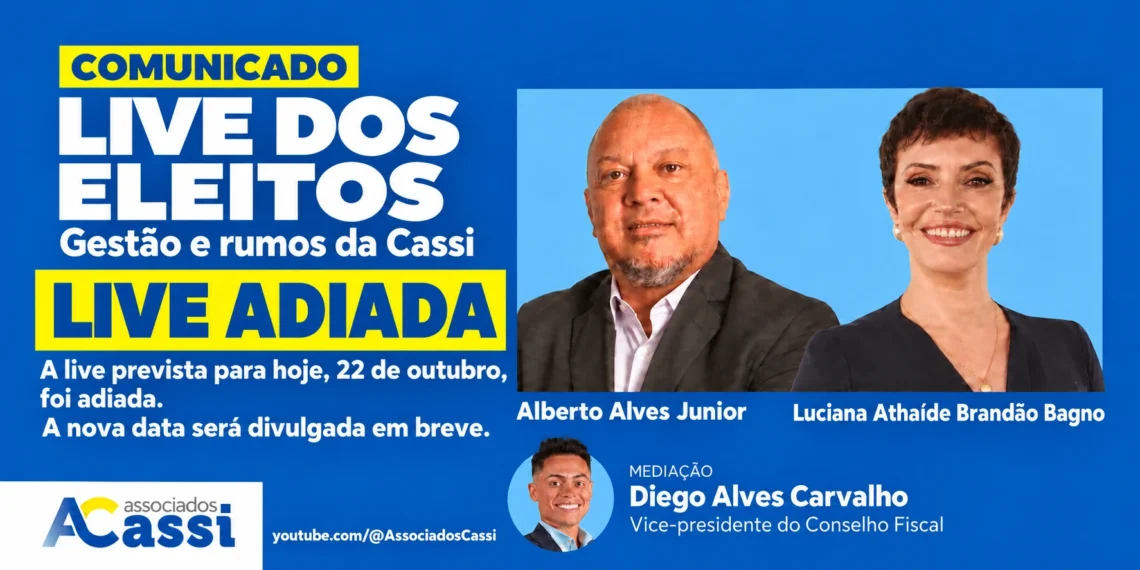 Dirigentes atendem pedidos dos associados e adiam Live dos Eleitos