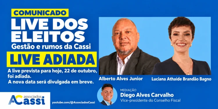 Dirigentes atendem pedidos dos associados e adiam Live dos Eleitos